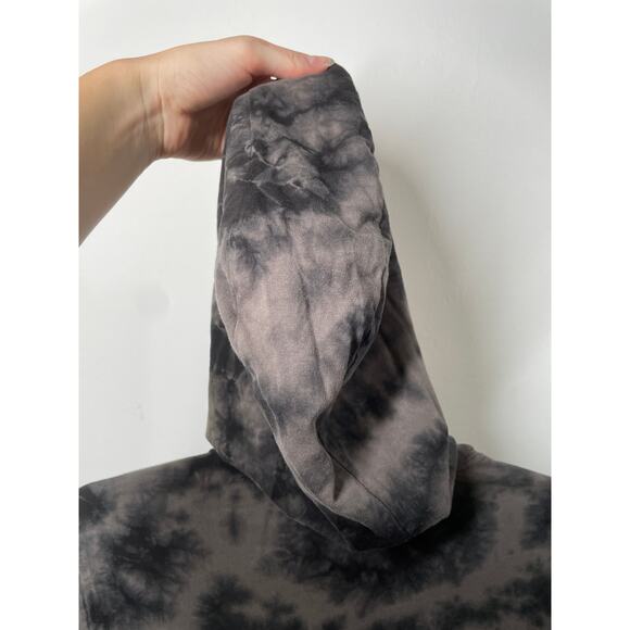 NWT VOLCOM Stone Dye Hoodie Youth L Large Cotton Jersey Tie Dye Pullover Gray - Picture 5 of 8